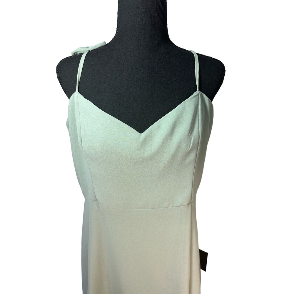 Lulus soft green XL spaghetti strap long formal